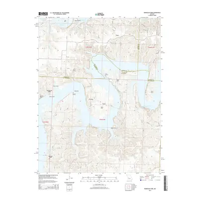 2014 Map of Ninnescah Park, 2014 Print