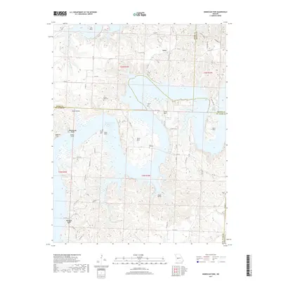 2017 Map of Ninnescah Park, 2017 Print
