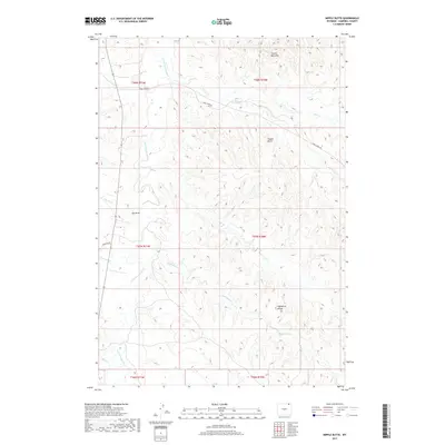 2017 Map of Nipple Butte, 2017 Print