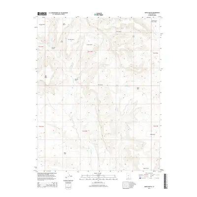 2014 Map of Nipple Butte, 2014 Print