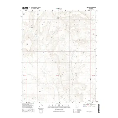 2017 Map of Nipple Butte, 2017 Print