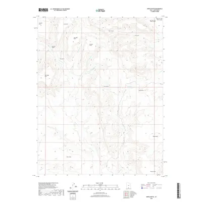 2020 Map of Nipple Butte, 2020 Print