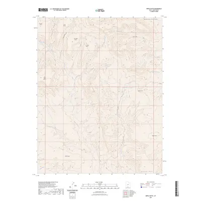2023 Map of Nipple Butte, 2023 Print