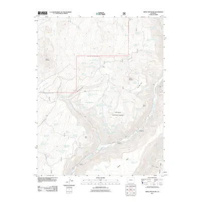 2011 Map of Nipple Mountain, 2011 Print
