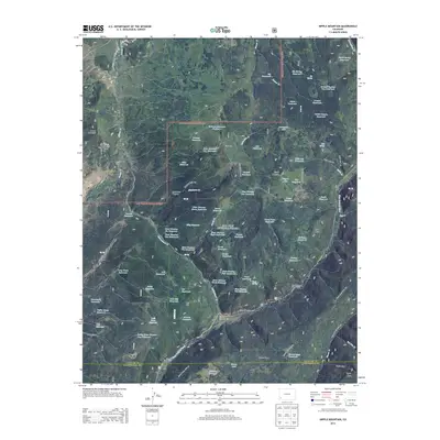 2013 Map of Nipple Mountain, 2013 Print