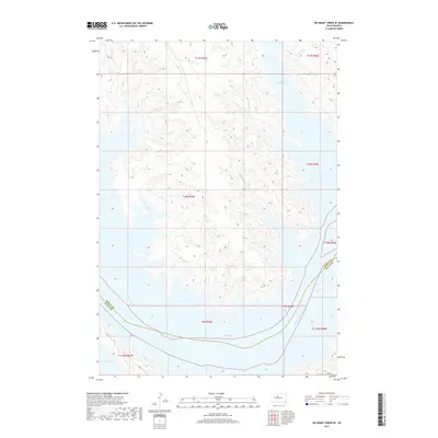 2017 Map of No Heart Creek SE, 2017 Print