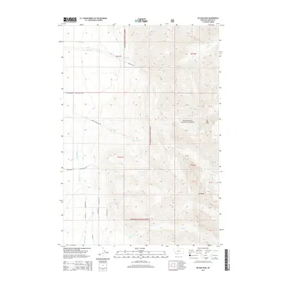2014 Map of No Man Peak, 2014 Print