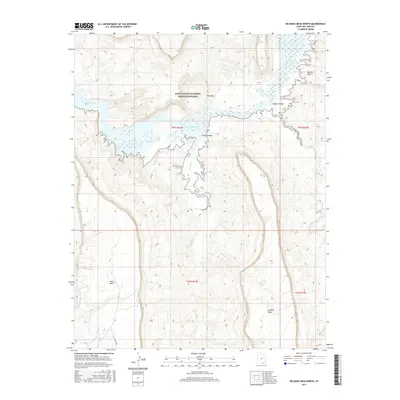 2017 Map of No Mans Mesa North, 2017 Print
