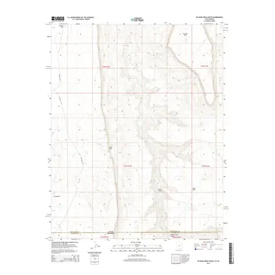 2014 Map of No Mans Mesa South, 2014 Print