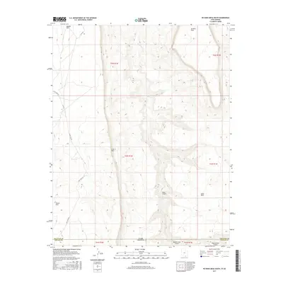2017 Map of No Mans Mesa South, 2017 Print