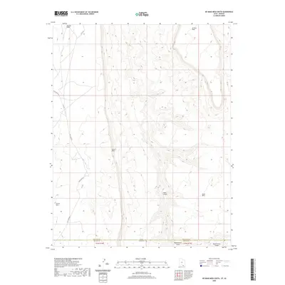 2020 Map of No Mans Mesa South, 2020 Print
