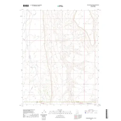 2023 Map of No Mans Mesa South, 2023 Print