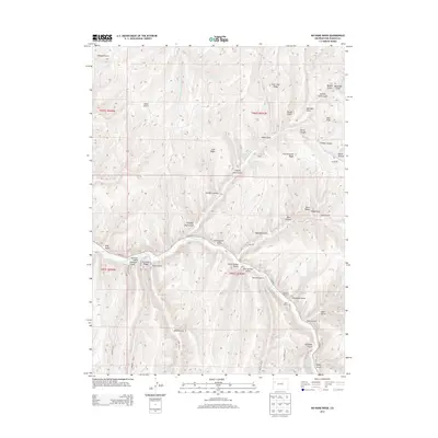 2013 Map of No Name Ridge, 2013 Print
