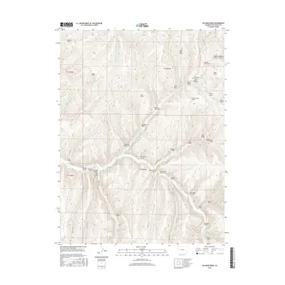 2016 Map of No Name Ridge, 2016 Print