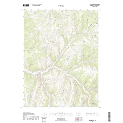 2019 Map of No Name Ridge, 2019 Print