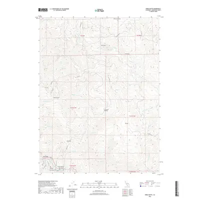 2018 Map of Noble Butte, 2018 Print