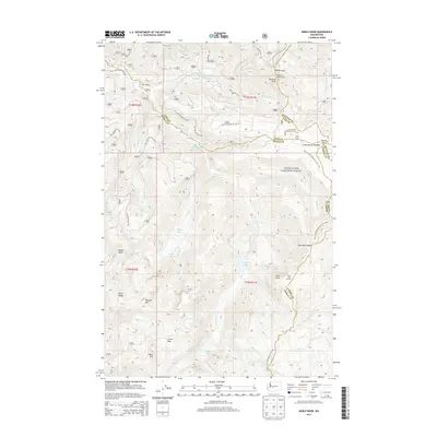 2014 Map of Noble Knob, 2014 Print