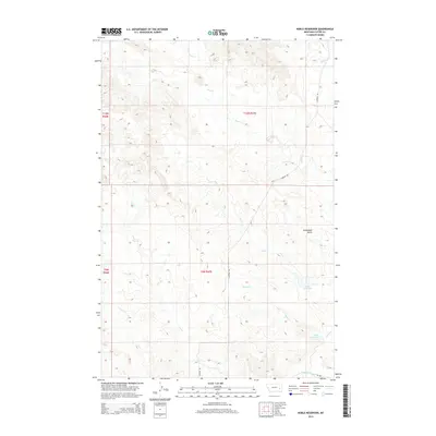 2014 Map of Noble Reservoir, 2014 Print