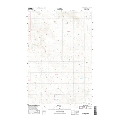 2017 Map of Noble Reservoir, 2017 Print