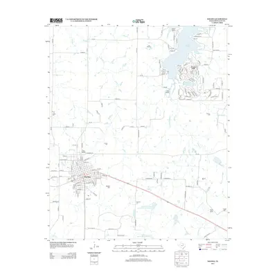 2013 Map of Nocona, 2013 Print