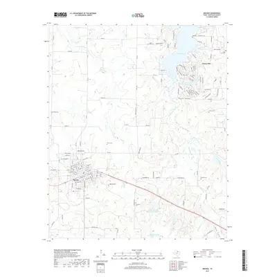 2019 Map of Nocona, 2019 Print