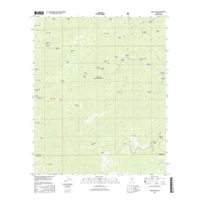 2017 Map of Nogal Peak, 2017 Print