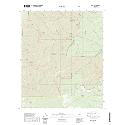 2023 Map of Nogal Peak, 2023 Print
