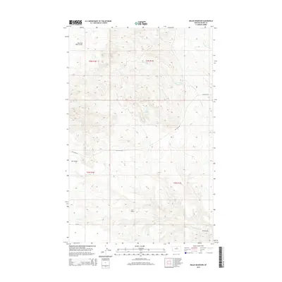 2014 Map of Nolan Reservoir, 2014 Print