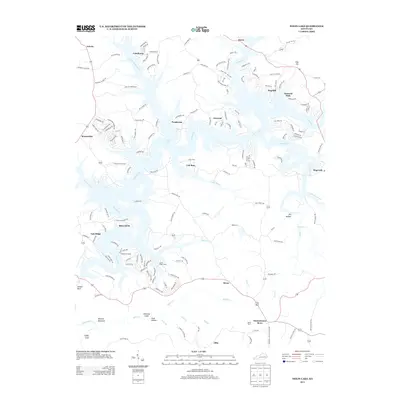 2013 Map of Nolin Lake, 2013 Print