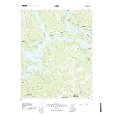 2019 Map of Nolin Lake, 2019 Print