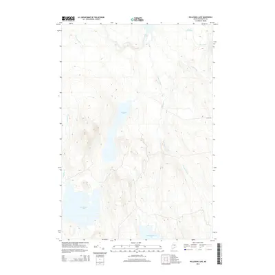 2014 Map of Nollesemic Lake, 2014 Print