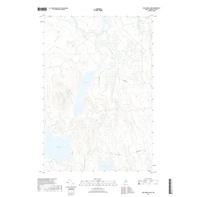 2018 Map of Nollesemic Lake, 2018 Print