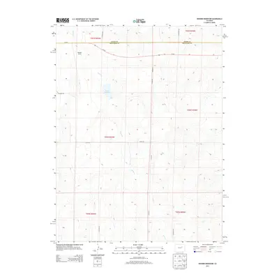 2013 Map of Noonen Reservoir, 2013 Print