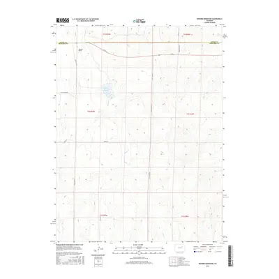 2016 Map of Noonen Reservoir, 2016 Print