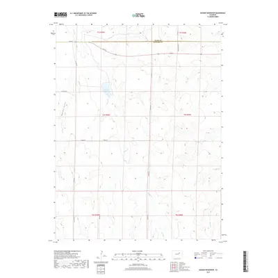 2019 Map of Noonen Reservoir, 2019 Print