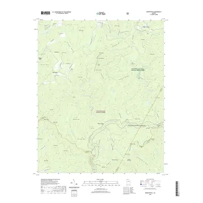 2020 Map of Noontootla, 2020 Print