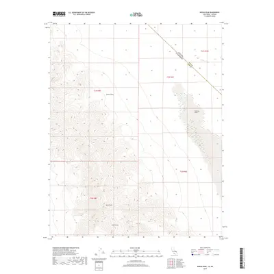 2018 Map of Nopah Peak, 2018 Print