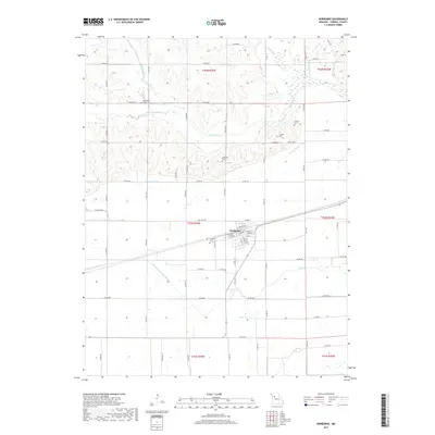 2017 Map of Norborne, 2017 Print