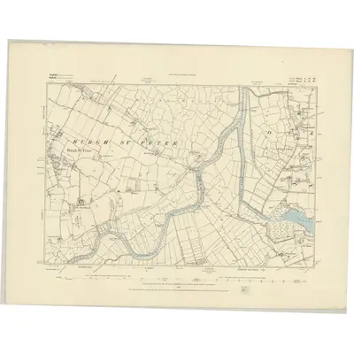 1882 Map of Norfolk C.NW, 1884 Print