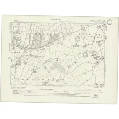 1926 Map of Norfolk C.SW, 1933 Print