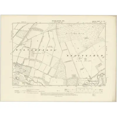1903 Map of Norfolk CIII.NW, 1906 Print