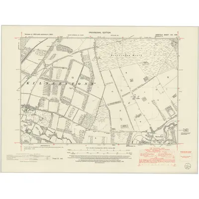 1950 Map of Norfolk CIII.NW, 1952 Print