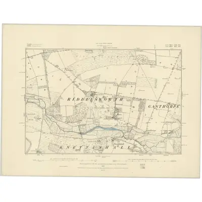 1882 Map of Norfolk CIII.SE, 1884 Print