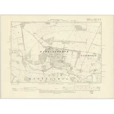 1903 Map of Norfolk CIII.SE, 1905 Print