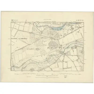 1881 Map of Norfolk CIII.SW, 1883 Print