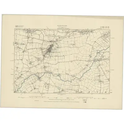1883 Map of Norfolk CVI.SE, 1885 Print