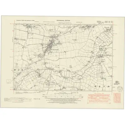 1946 Map of Norfolk CVI.SE, 1951 Print