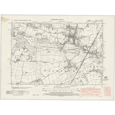 1938 Map of Norfolk CX.NW