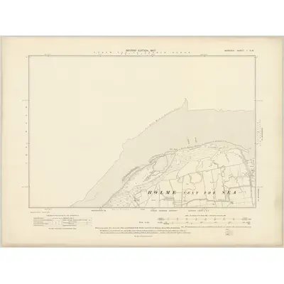 1904 Map of Norfolk I.SW, 1907 Print
