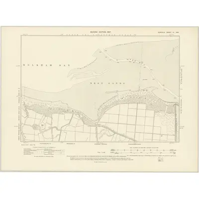 1904 Map of Norfolk III.SW, 1907 Print